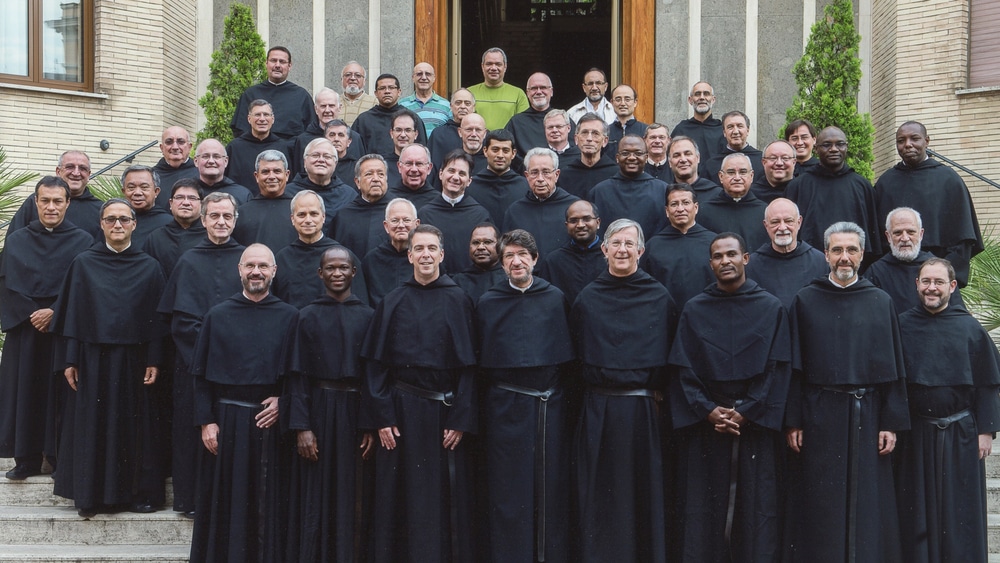 Group photo of friars in the Order of St. Augustine