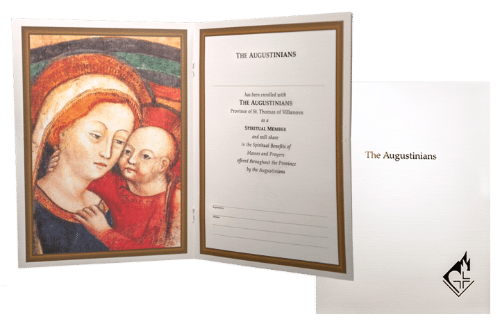 Augustinian mass card.